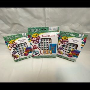 Crayola Glitter Dots Stencil Set(plus 2 refills)